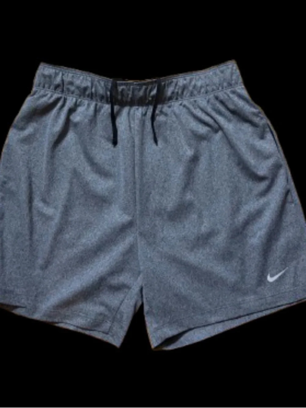 Nike Women’s Heather Gray Athletic Shorts with Subtle Swoosh